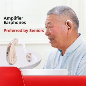 Invisible Volume Adjustable Hearing Aid for Elderly Seniors Elderly Back of Ear Hearing Aid Audio Amplifier Integrated Machine