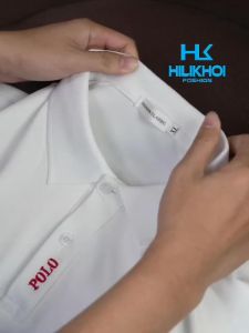 Áo Polo thêu logo P lịch lãm sang trọng - HiLiKhoiStore