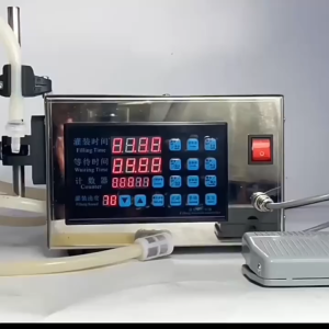 Precise Liquid Filling Machine Semi-automatic Digital control Quantitative Electric Filling Machine for Juice Milk etc