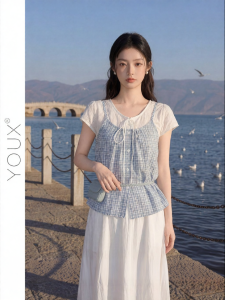 YOUXIANG | Áo Lớp Kéo Dài Mô Phỏng Màu Hàn Quốc