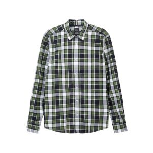 Hugo Boss Mens Black Series Casual Long Sleeve Shirt Silver Tai 300095 Standard Fit Cotton Blend Business Casual Shirt