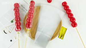 50/100/200pcs Clear Long Candy Treat Bag Cellophane Plastic Cookie Lollipop Gift Packaging Bag Wedding Birthday Favor Decoration