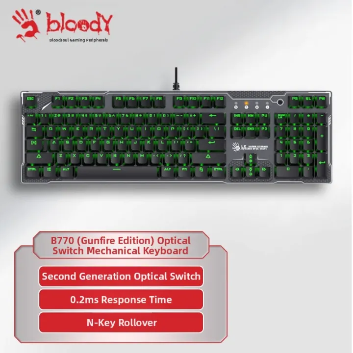 A4TECH | Wired Mechanical Keyboard for Gaming Optical Axis CS Delta