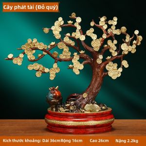 Ji Shanyuan | Bức Tượng Cây Tài Lộc Trang Trí