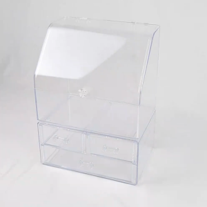 Storage Box Organizer Acrylic Transparan Multifungsi / Kotak Tempat Penyimpanan Skincare CF K133