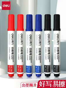 Bút Xóa Bảng Trắng Deli SK108 Bút Viết Màu Đen Đỏ Xanh Lá Cây Đầu Lớn Dễ Xóa Dùng Cho Giáo Viên Và Trẻ Em