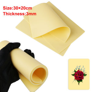3mm Thick Tattoo Practice Fake Skin Double Side Blank Tattoo Practice Skin Big Size Permanent Makeup Artificial Leather Tool