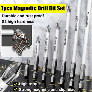7pcs PH2 Screwdriver Bits 25-150mm Non-Slip Batch Head Cross Drill Bit Hex Shank For Rechargeable Drill Repair Tool