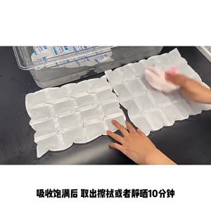 [Miss As] Ice Bag 10 Pcs 24 Cubes Per Sheet Reusable Ice Pack For Picnic/Cooler Bag/Fresh Food/Beverage