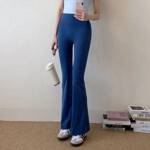 High Waist Wide Leg Yoga Pants Butt Lifting Fitness Trousers for Women Spring Summer Sports Tight Flared Leggings