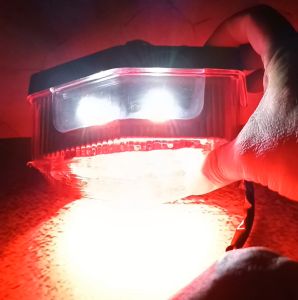 lampu stop belakang 10 led motor yamaha rx king new - kaca MIKA MERAH