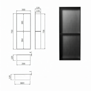 DADIAN | Stainless Steel Bathroom Storage Shelf Shower Niche