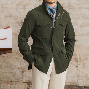 Lightweight Collar Cinched Half Placket M65 Jacket