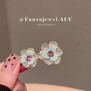 กิ๊บติดผมดอกไม้สองชิ้นสไตล์ฝรั่งเศสสำหรับผู้หญิง กิ๊บติดผมแบบเรียบง่ายและมีเอกลักษณ์ กิ๊บติดผมหน้าม้า กิ๊บติดผมด้านข้าง กิ๊บติดผมแบบปากเป็ด