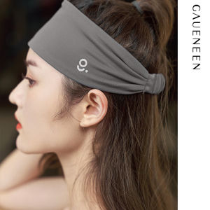 Gaueneen Yoga Exercise Hair Band Womens Sweat-Absorbent Summer Antiperspirant Guide Sweat Running Headband Fitness Hair Band Wide-Edge Head Band Wear
