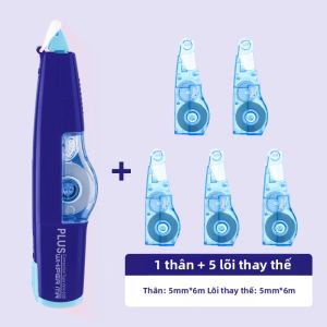 Plus | Băng Xóa Bút Chì Học Sinh Dễ Thương Có Thể Nạp Lại Dung Tích Lớn