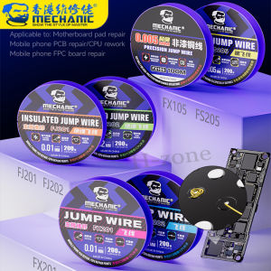 MECHANIC Jump Wires FX105 FS205 FJ201 FJ202 FX202 Extra-fine Silver Jump WireMobile phone PCB repair CPU maintenance tool