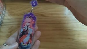 Genshin Impact พวงกุญแจแขวนเกมใสเทรนด์ใหม่