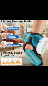 Foot & Ankle Massager Air Compression Heating Therapy Heel Arch Pain Relief Plantar Fasciitis Rechargeable