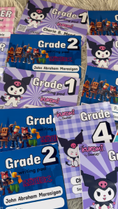 Personalized Pad Paper Part 1 G1 to G4 & Intermediate