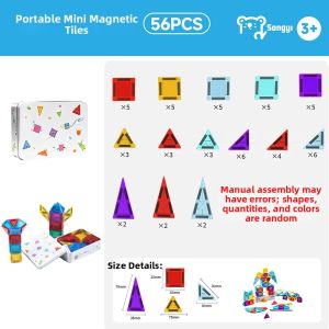 Brain Development Educational Magnetic Tiles 1-12 Years