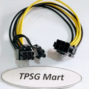 Cáp nối dài nguồn 6 Pin / Chuyển nguồn 6 Pin ra 8 Pin (2 Pin tách rời) / Dài 20Cm