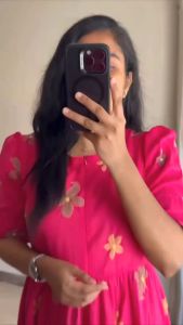 Pink Floral Gown👒👒👒