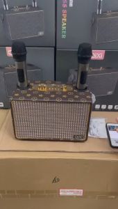 SK-2036 แถมไมล์ลอย2ตัว ลำโพงบลูทูธ พร้อมอินเทอร์เฟซไมโครโฟน รองรับไมโครโฟน กีตาร์และเครื่องดนตรีอื่น ลำโพงRetro