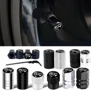 Bộ 4 Nắp Chụp Van Xe Hơi Hợp Kim Nhôm Dành Cho Fiat 500 500x Abarth 500 595 500c 596 - Vỏ Bảo Vệ Van Lốp Xe