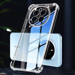 EUCAGR Trong Suốt TPU Túi Khí Ốp Lưng Điện Thoại Honor Magic 8 Pro/Lite Chống Sốc Chống Trầy Xước Vỏ Mềm Vỏ Coque Fundas