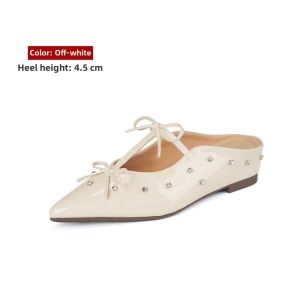 MIFEI | Sheepskin High-Heel Inside Elevator Slippers