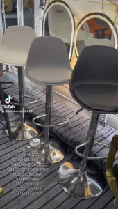 Bar chair Light luxury coffee shop Milk tea shop High chair Restaurant Back chair Bar stool high chair for counter top