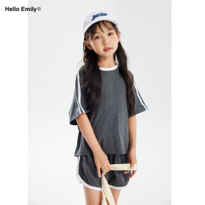 Original Childrens Clothing Summer Outfit Short Sleeve Cotton Set for Boys And Girls Ages 3-9 Sports Style Two-Piece Suit