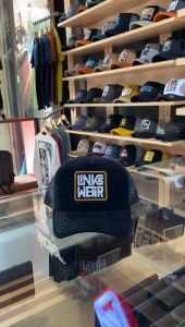 LINKSWEAR TOPI CORDUROY TRUCKER HAT CAPS TOPI PRIA JARING BLACK