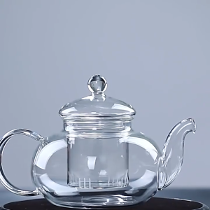 400ml/1000ml Filterable Heat-resistant Thickened Glass Teapot High Borosilicate Glass Flower Tea Pot Heatable Glass Tea Set