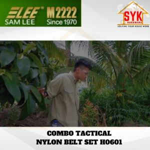 SYK Samlee H0601 Combo Tactical Nylon Belt Water Bottle Holder Set Outdoor Tools Camping Belt Tali Pinggang