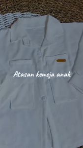 Atasan anak perempuan lengan panjang crinkle airflow usia 4 sampai 12 tahun / Kemeja anak korean style oversize crinkle