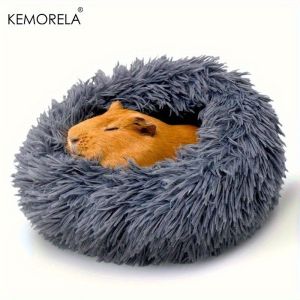 1PCS Ultra-Soft Plush Small Pet Nest - Cozy Warm Hamster Sleeping Bed with Non-Slip Bottom Insulated Padding for Guinea &Animals