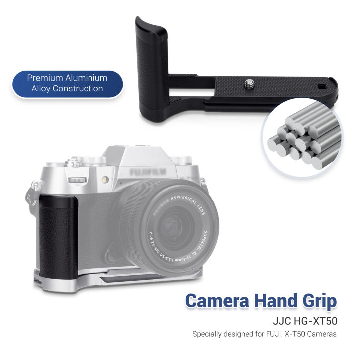 JJC Solid Metal Hand Grip L-Shape Handle for Fuji Fujifilm X-T50