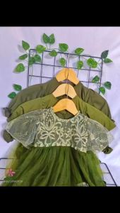 HIJAU ARMY SERIES! Dress Kids & Baby Perempuan / Gamis Anak set Hijab / Gamis Anak Perempuan