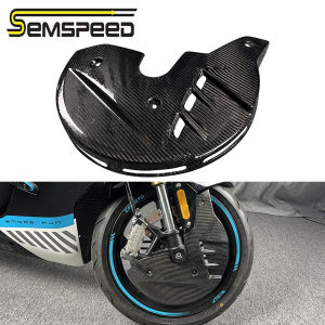SEMSPEED Motorcycle Front Wheel Brake Disc Caliper Pump Cover Protection For CFMOTO 450SR 2022-2023
