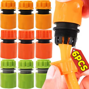 6PCS Car Washer Garden Hose Quick Connector Faucet Extender Hose Connection Joint Garden Water Pipe Connectors Watering Pipe Fittings