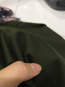 Vải thun cotton màu xanh rêu loại 1 dày co giãn 4 chiều không nhão(khổ 1m5)may đầm váy đầm body thời trang