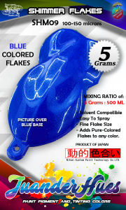 5 Grams Blue Metallic Shimmer Flakes Add-On Pigment Metal Effect SHM09 JuanderHues