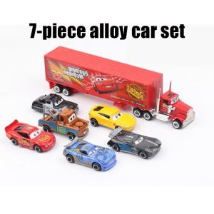 Pixar 7-piece/ Lightning McQueen Jackson Storm Die Cast Metal Car Model Boys Toy Alloy Car Set