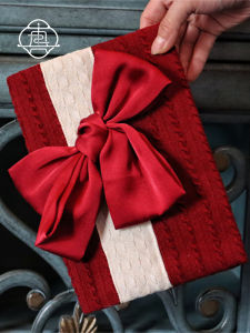 Real Me Christmas Knot Original Handmade Cloth Book Clothes A5a6 Notebook Hand Account Notepad Cover Cultural Creative Gift