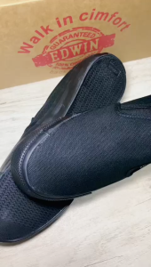 Edwin EW2514 Kasut Sekolah Hitam Black School Shoe size 34-45 黑色校鞋