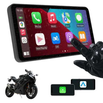 Màn Hình Thông Minh Xe Máy 6 Inch Cảm Ứng HD Chống Nước IP67 Điều Khiển Bằng Giọng Nói Bluetooth Tương Thích CarPlay & Android Auto Không Dây
