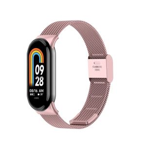 Metal Mesh Stainless Steel Strap for Xiaomi Mi Band 9 8 Milanese Bracelet for Miband 8 9 Watchband Smartwatch Accessories