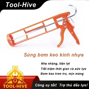 Súng bơm keo thủ công chất lượng cao xoay 360 độ tiết kiệm sức dùng cho keo kính và keo cấu trúc gia dụng